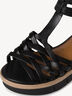 Leather Heeled sandal - undefined, BLACK, hi-res
