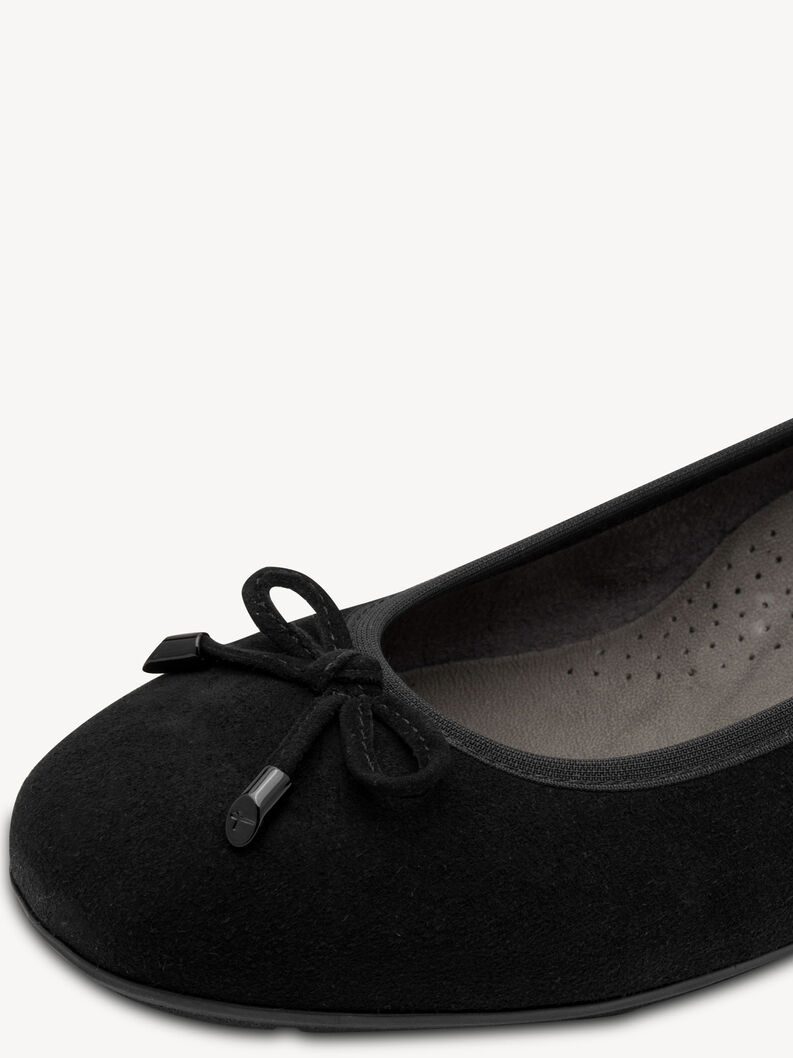 Baleriny, BLACK SUEDE, hi-res
