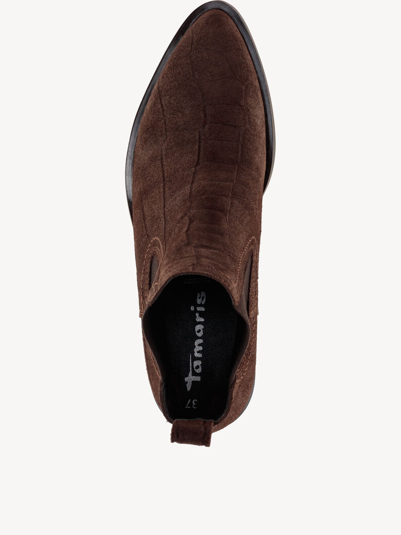 Leder Chelsea Boot - braun, MOCCA STRUCT., hi-res