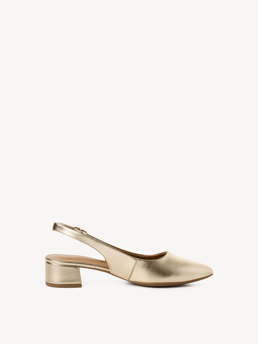 Slingpumps - metallic, LIGHT GOLD MET, hi-res