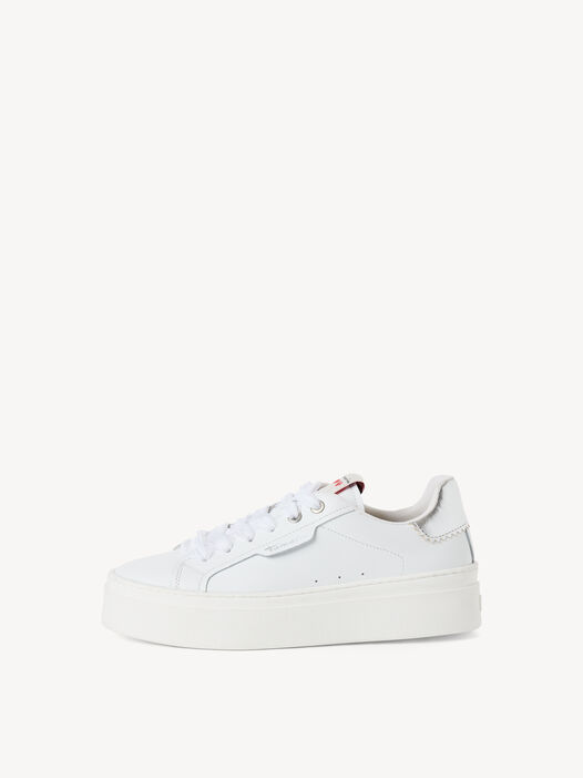 Sneaker, WHITE LEATHER, hi-res
