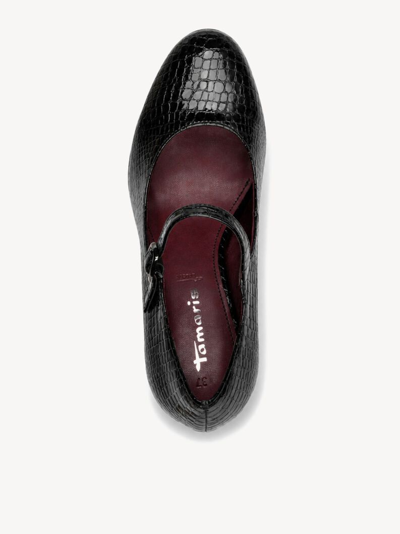 Escarpin, BLACK CROCO, hi-res