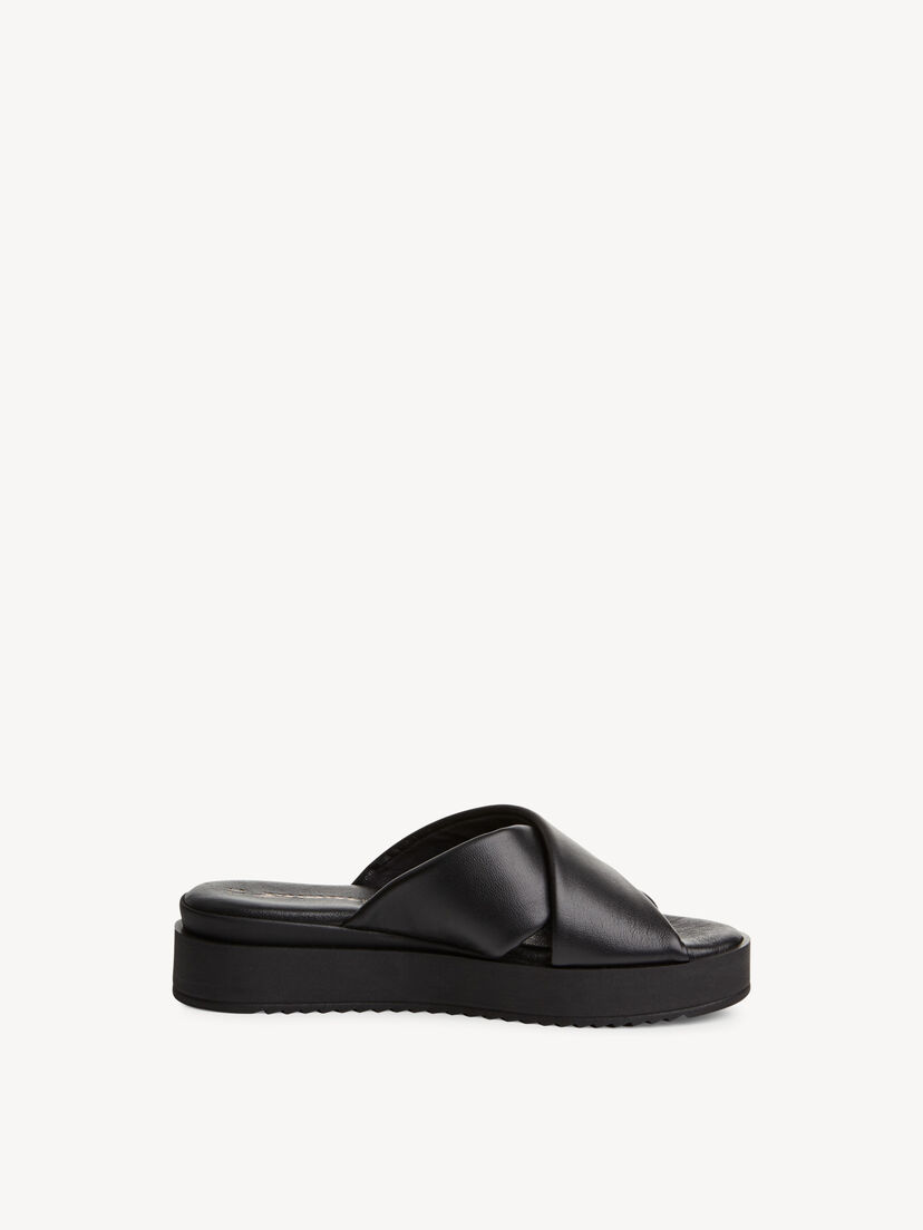 Slipper - zwart, BLACK, hi-res
