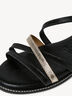 Leather Sandal - black, BLACK COMB, hi-res