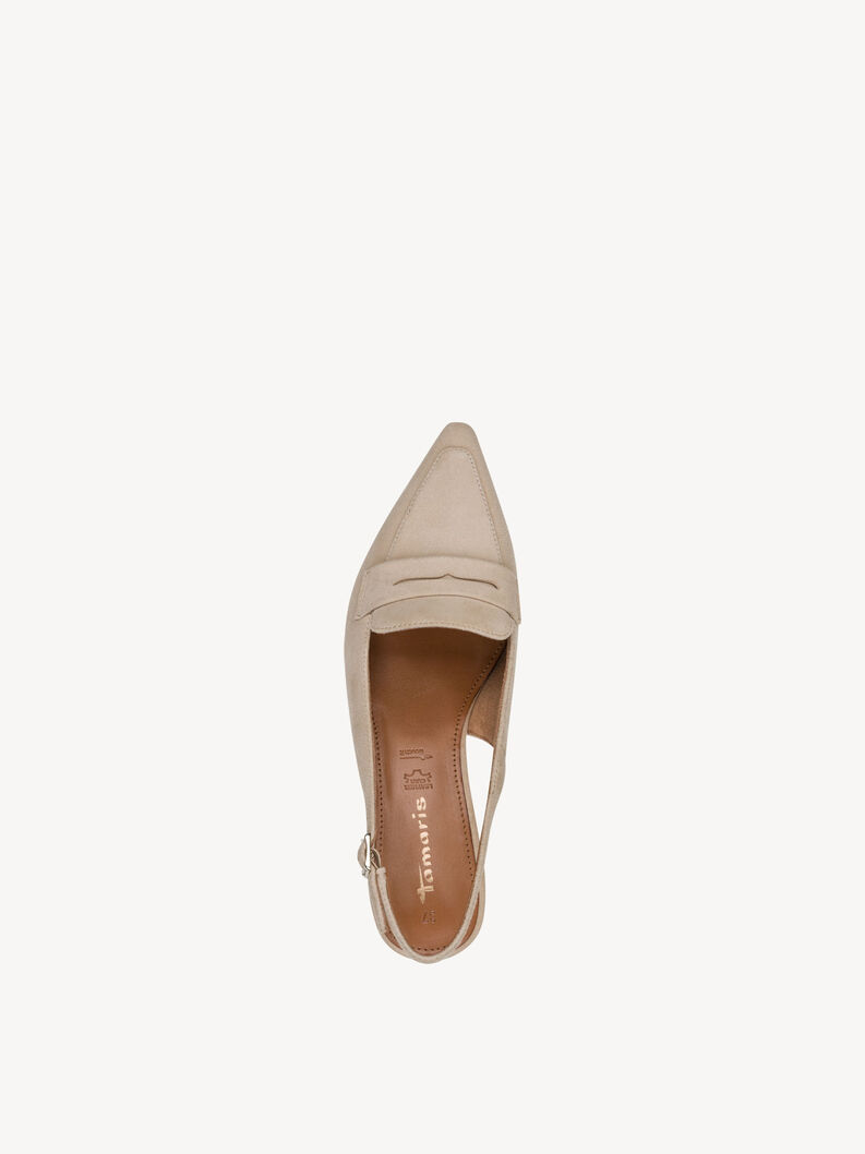 sling pumps, beige, hi-res