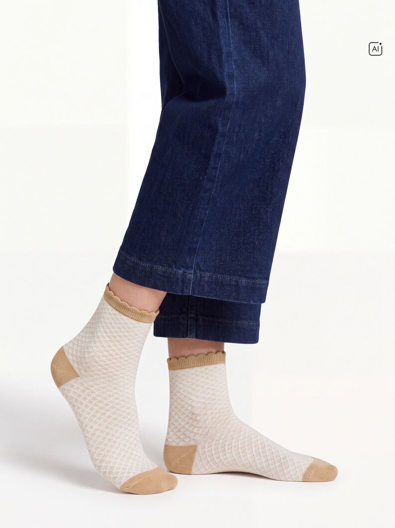 Socken 2er-Pack - beige, curds & whey, hi-res