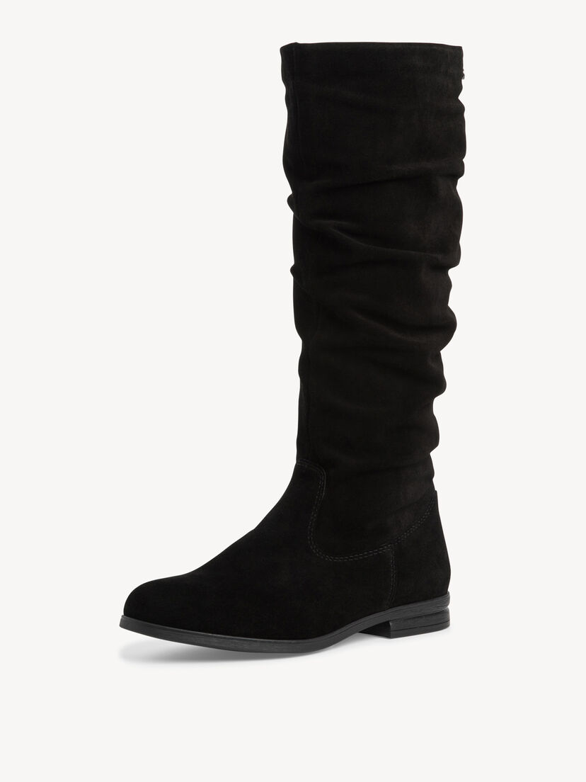 Leren Laarzen - zwart, BLACK, hi-res