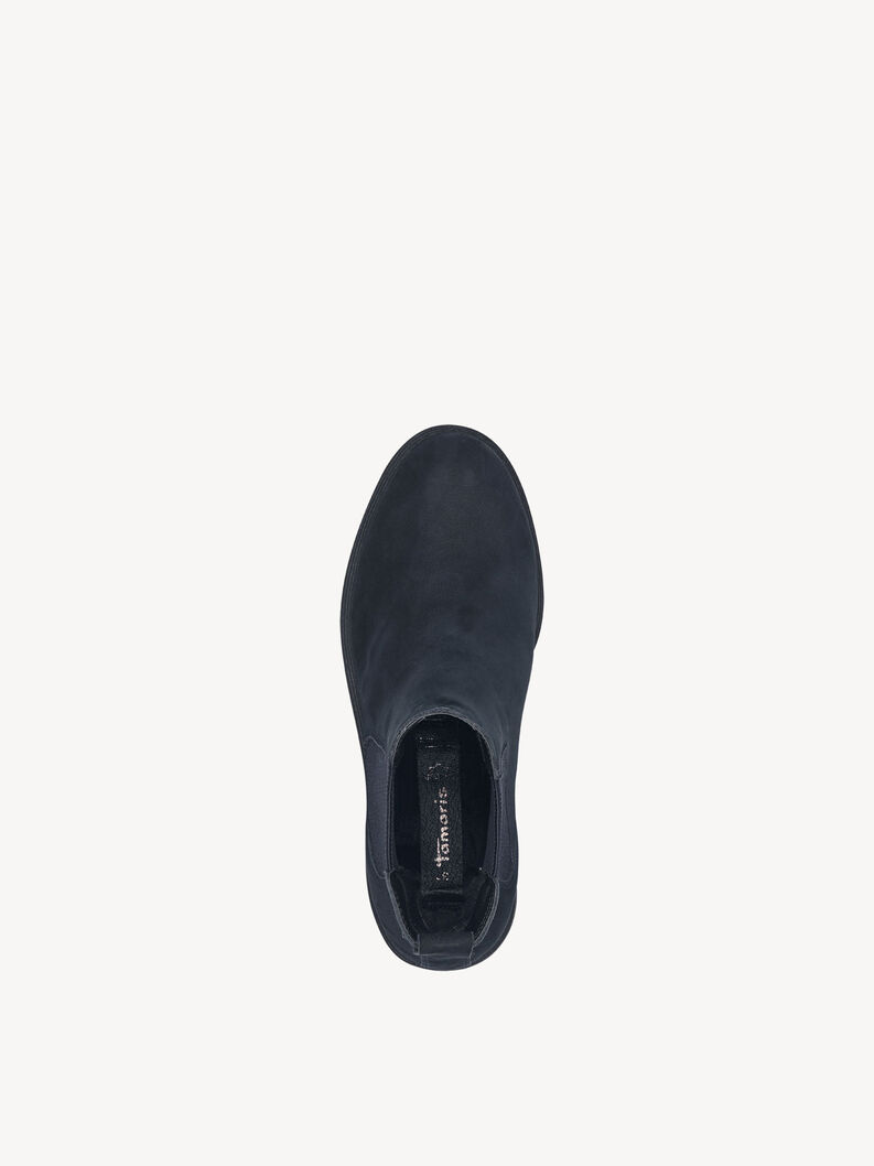 Leder Chelsea Boot - blau, NAVY, hi-res