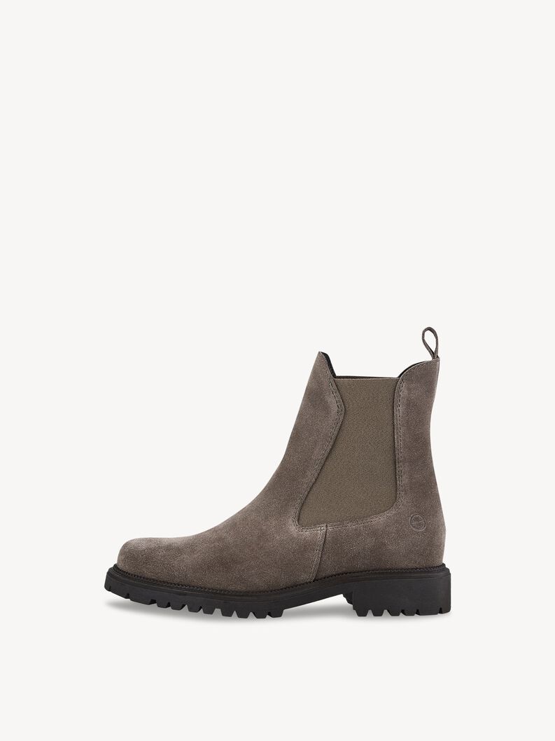 Bottine Chelsea en cuir - marron, TAUPE SUEDE, hi-res