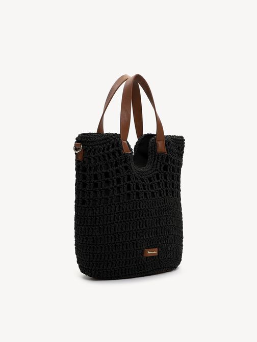 Shopping bag, black, hi-res