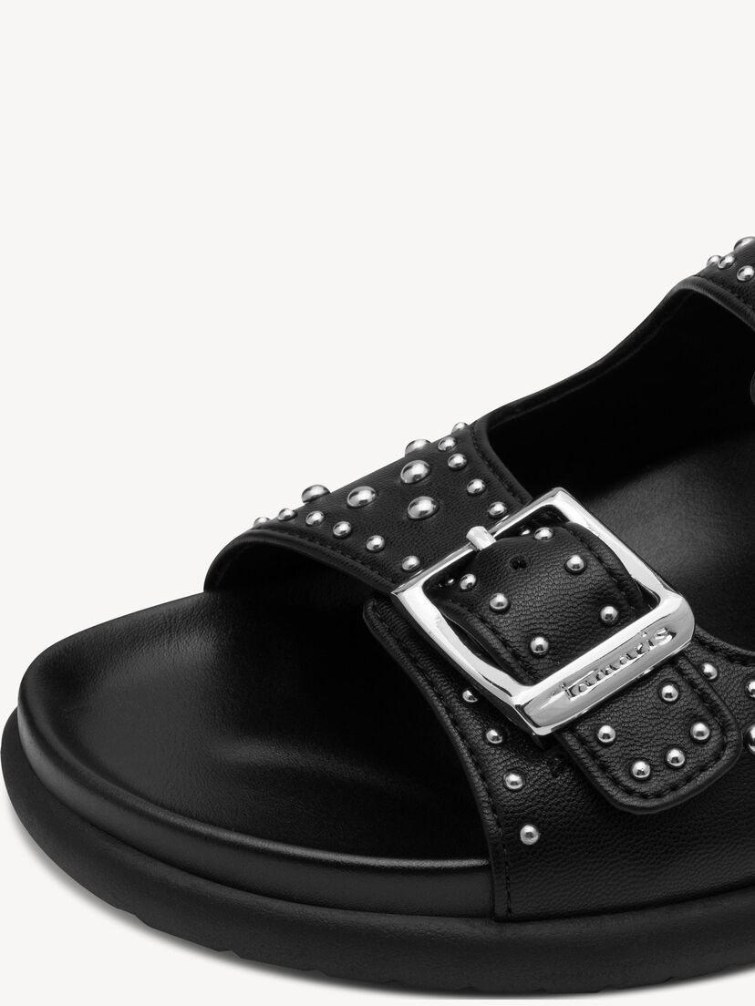 Slipper - zwart, BLACK, hi-res