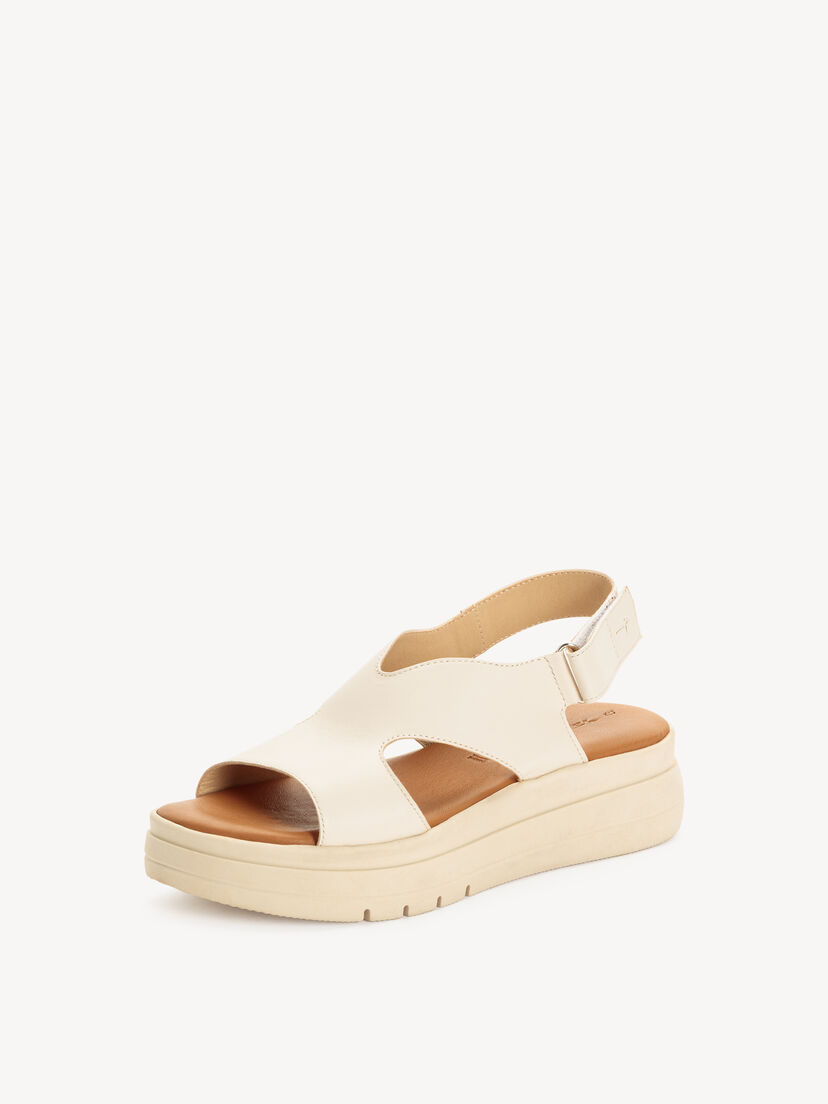 Leren Sandaaltje - beige, 418, hi-res