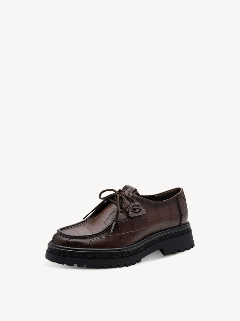 Lage schoen - bruin, MOCCA CROCO, hi-res
