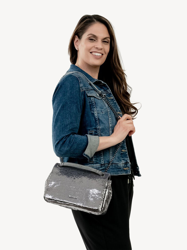 Borsa a tracolla - argento, darksilver, hi-res