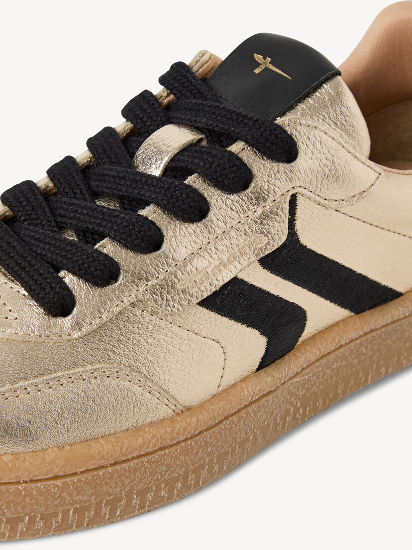 Leren Sneaker - goud, LT.GOLD COMB, hi-res