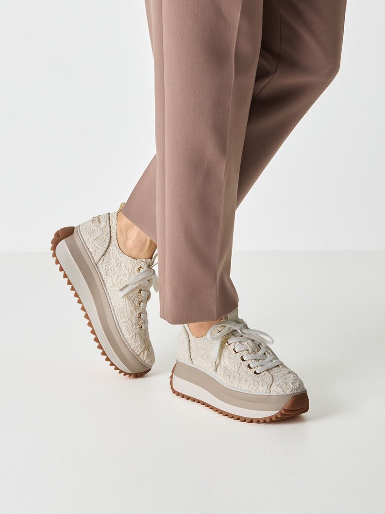 Sneaker - beige, IVORY MACRAMEE, hi-res