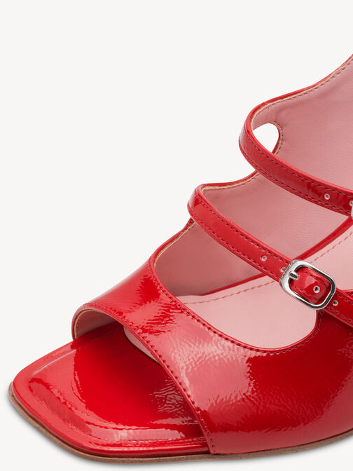 Heeled sandal, RED, hi-res