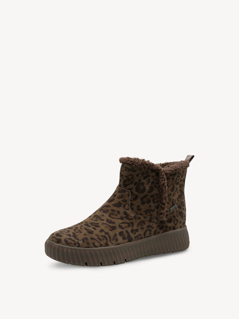 Lederstiefelette - multicolor Warmfutter, DARK LEOPARD, hi-res