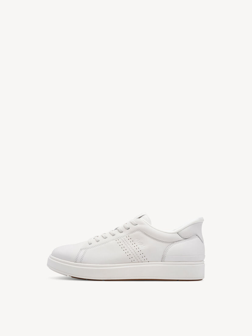 Leren Sneaker - wit, WHITE, hi-res