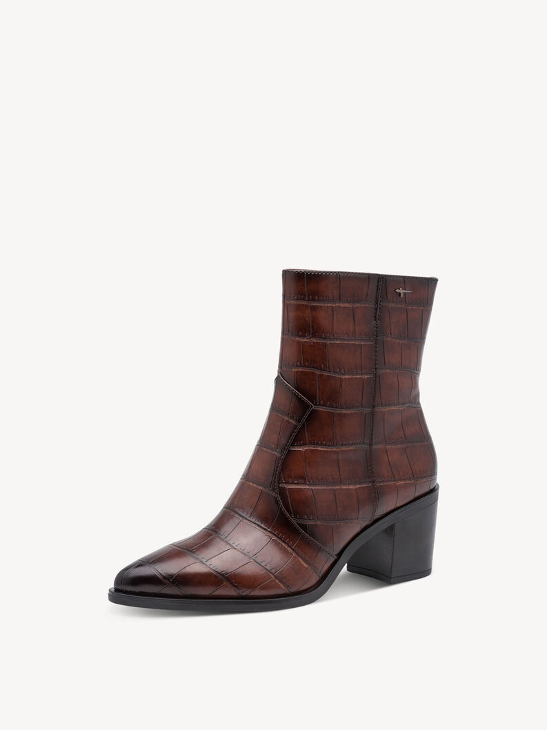 Stiefelette - braun, MUSCAT CROCO, hi-res