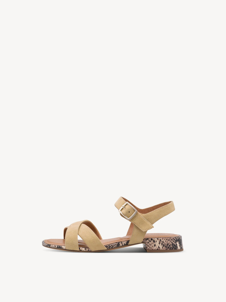 Leather Sandal - brown, TAN, hi-res