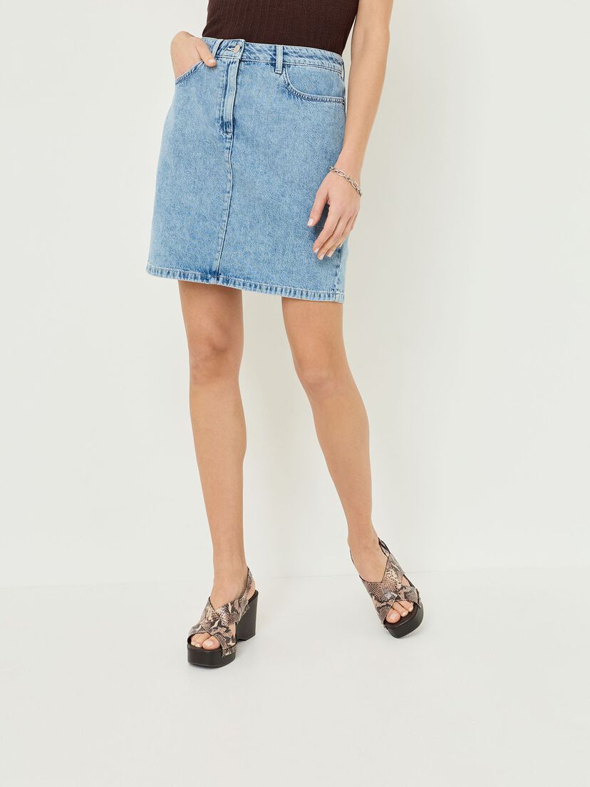 Denim rok - blauw, Light Blue Denim, hi-res