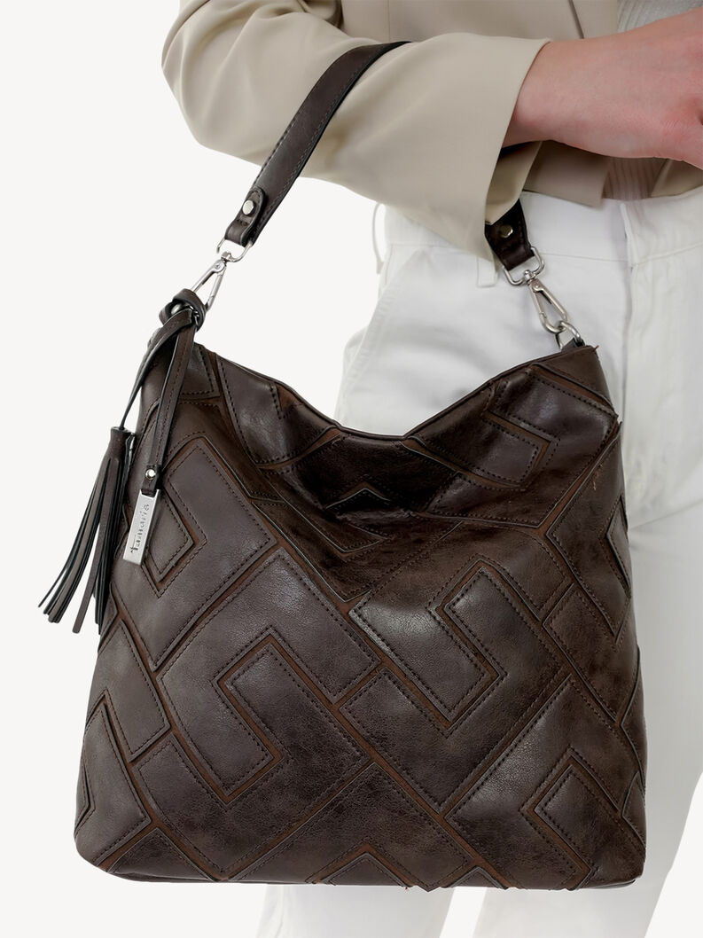Handbag - brown, brown, hi-res