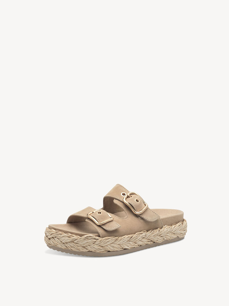 Mule en cuir - marron, TAN, hi-res