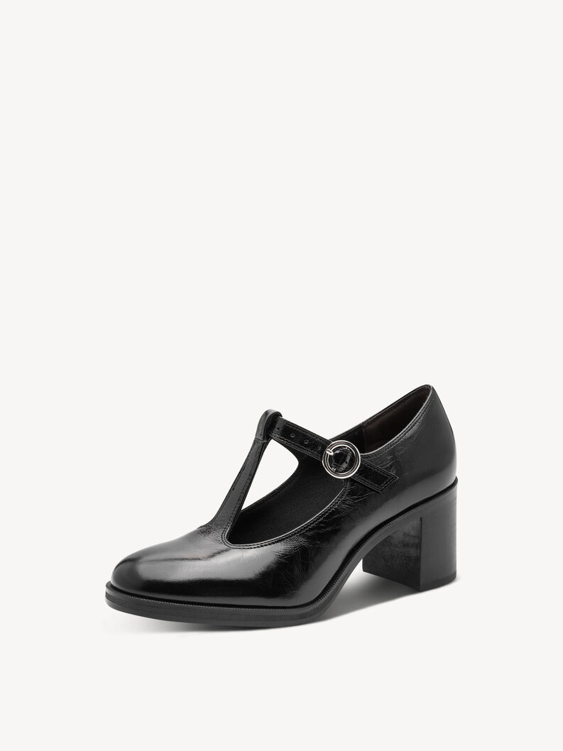 Lederpumps - schwarz, BLACK, hi-res
