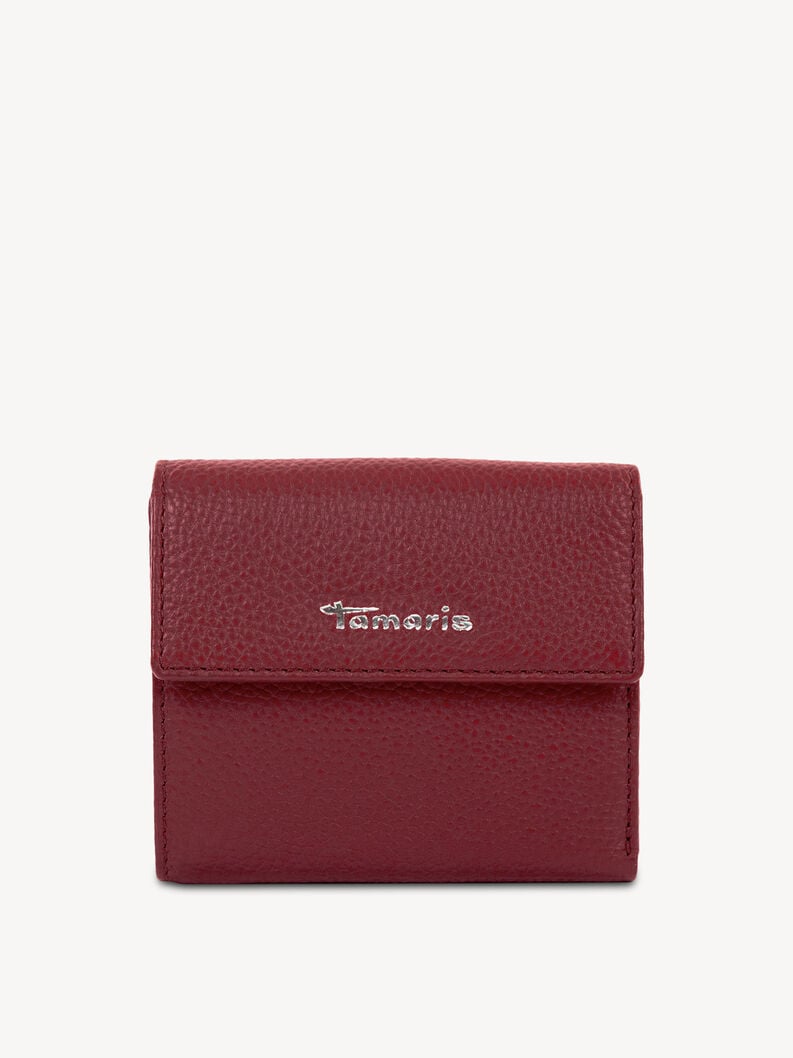 Leather Wallet - red, wine, hi-res