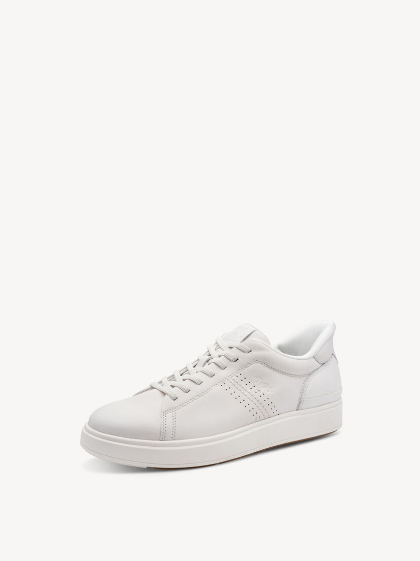 Leren Sneaker - wit, WHITE, hi-res