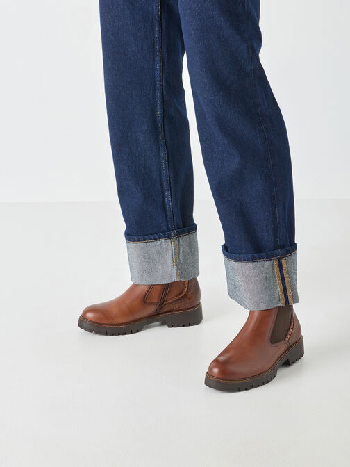 Bottine Chelsea, COGNAC LEATHER, hi-res