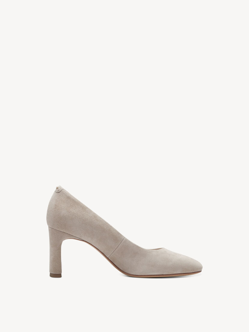 Leren Pumps - beige, TAUPE, hi-res