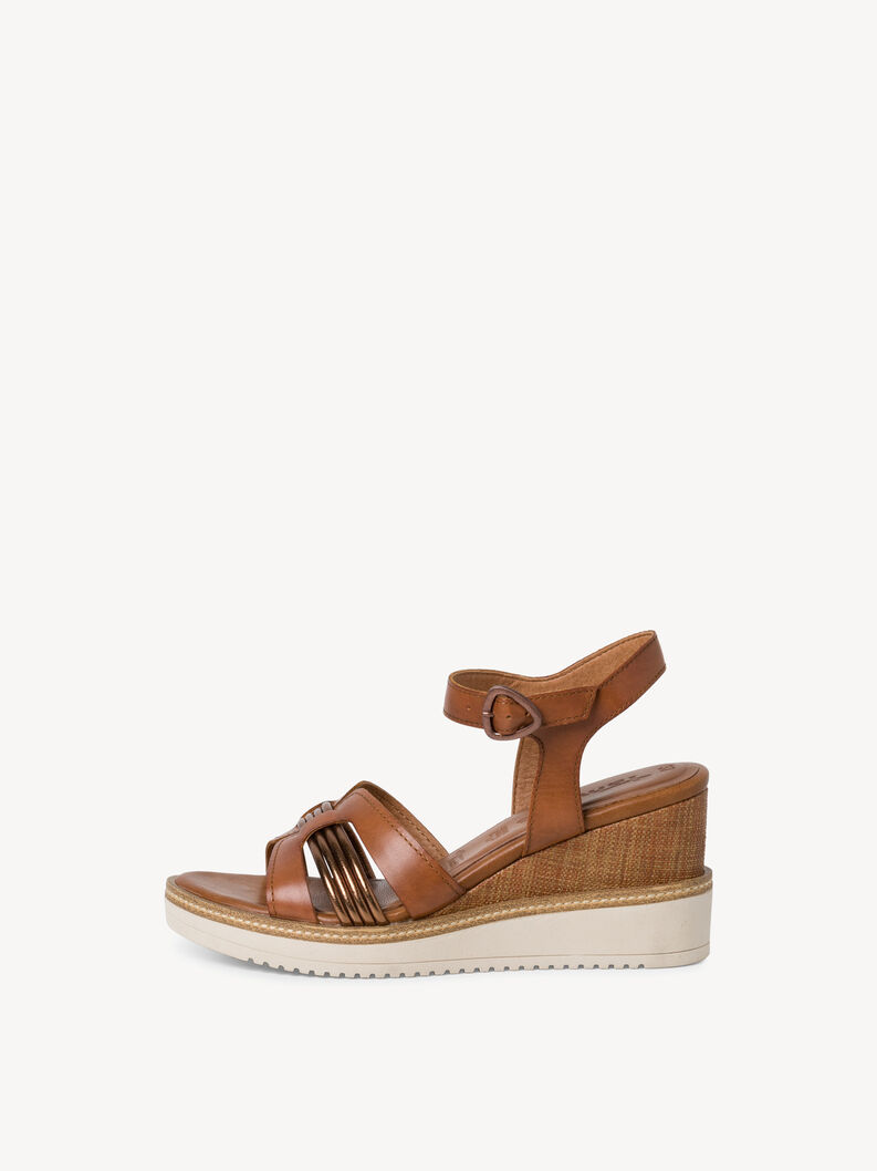 Heeled sandal - brown, COGNAC/COPPER, hi-res