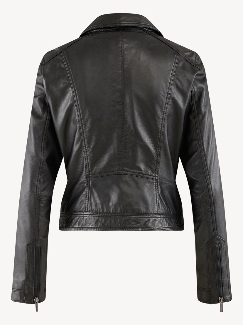 Leren jack - zwart, Black Beauty, hi-res