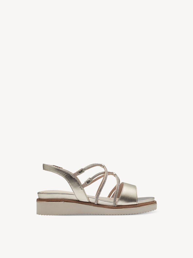 Heeled sandal, LIGHT GOLD, hi-res