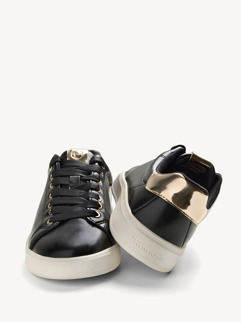 Sneaker - zwart, BLACK/GOLD, hi-res