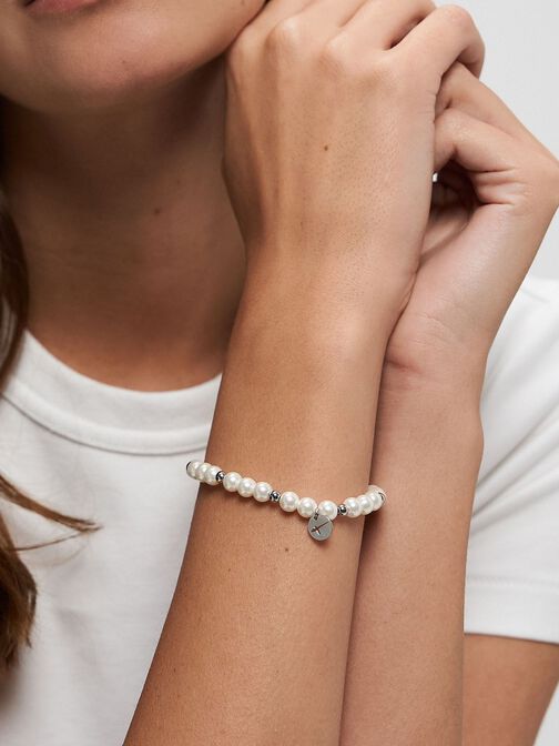 Bracelet, white, hi-res