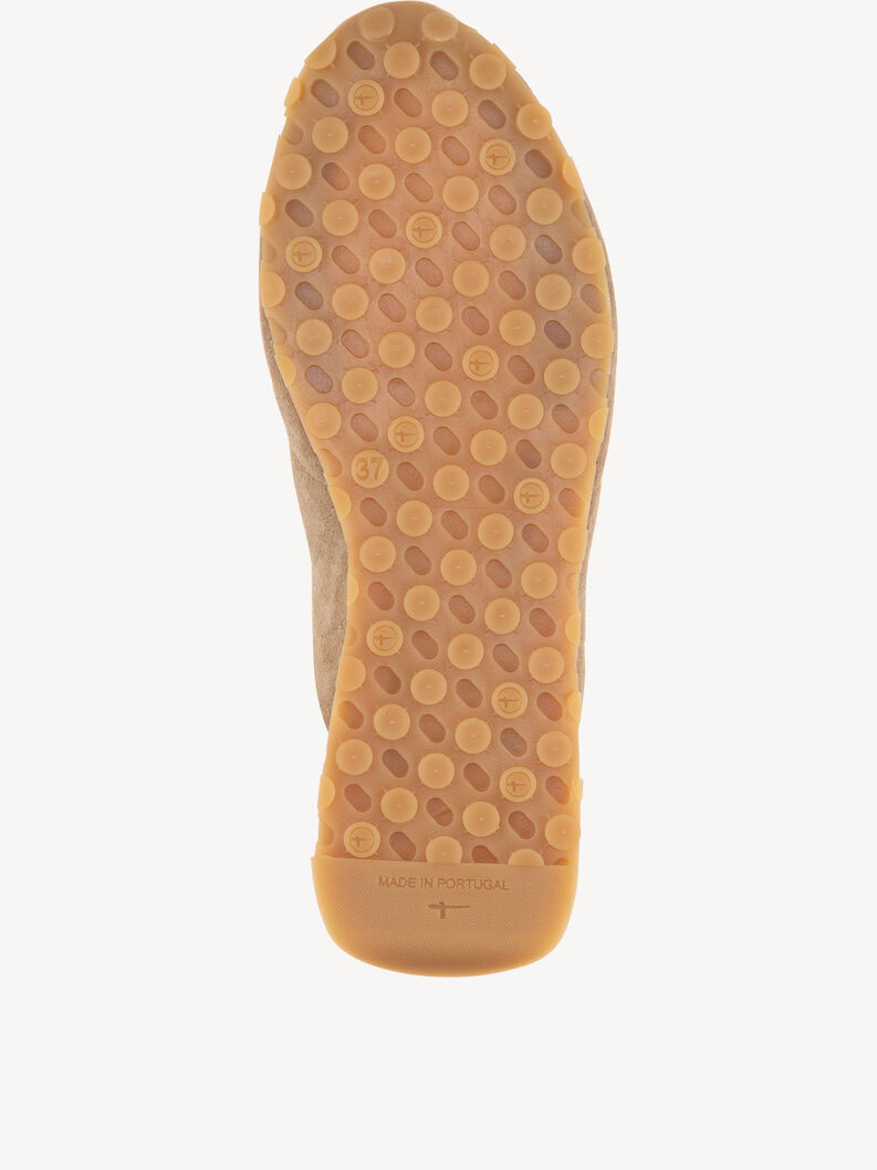 Leather Heeled sandal - beige, TAUPE, hi-res