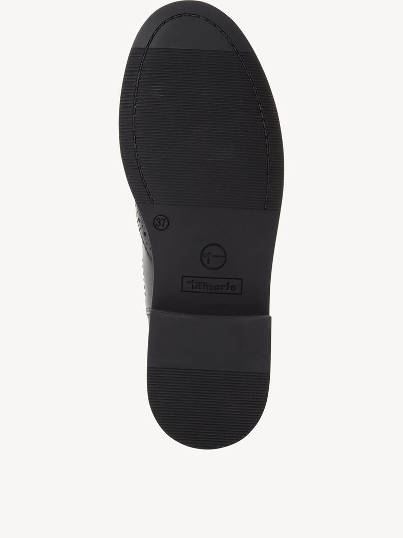 Bottine Chelsea en cuir - noir, BLACK, hi-res