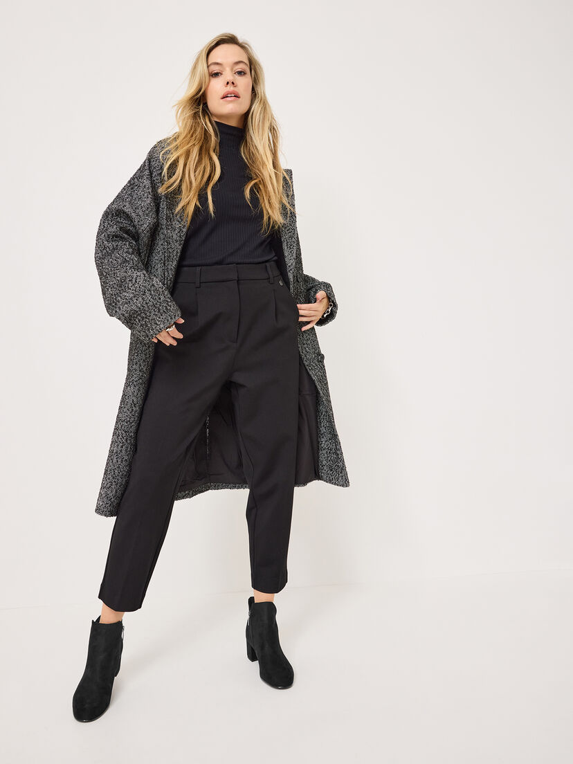 Enkellaarsje - zwart, BLACK, hi-res