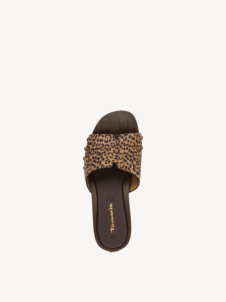 Mule - marron, COGNAC LEOPARD, hi-res