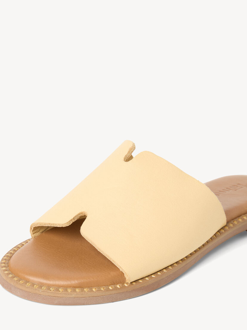 Leren Slipper - geel, SOFT LEMON, hi-res