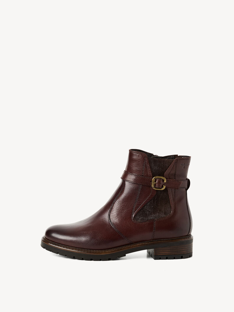 Bottine Chelsea en cuir - marron, BRANDY, hi-res
