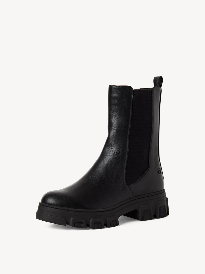 Chelseaboot - zwart, BLACK, hi-res