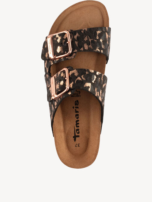 Pantolette, BLACK/LEOPARD, hi-res