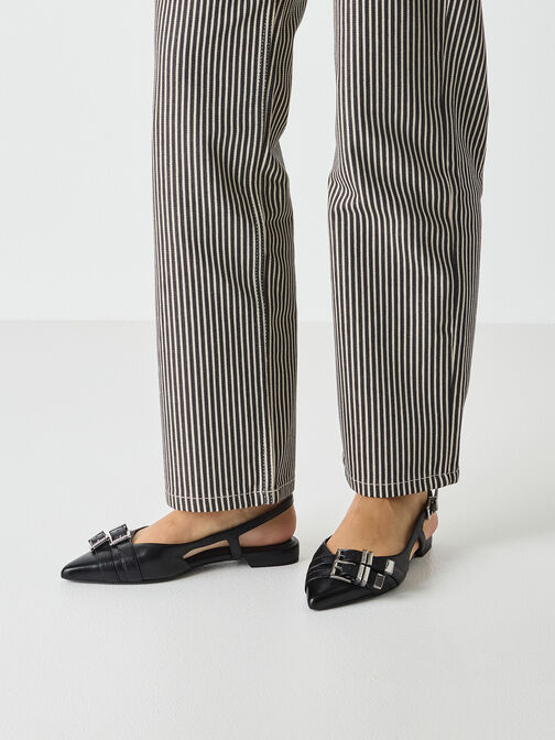 sling pumps, BLACK, hi-res