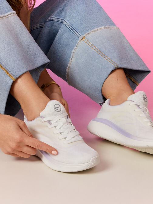 Sneaker, WHITE/LILAC, hi-res