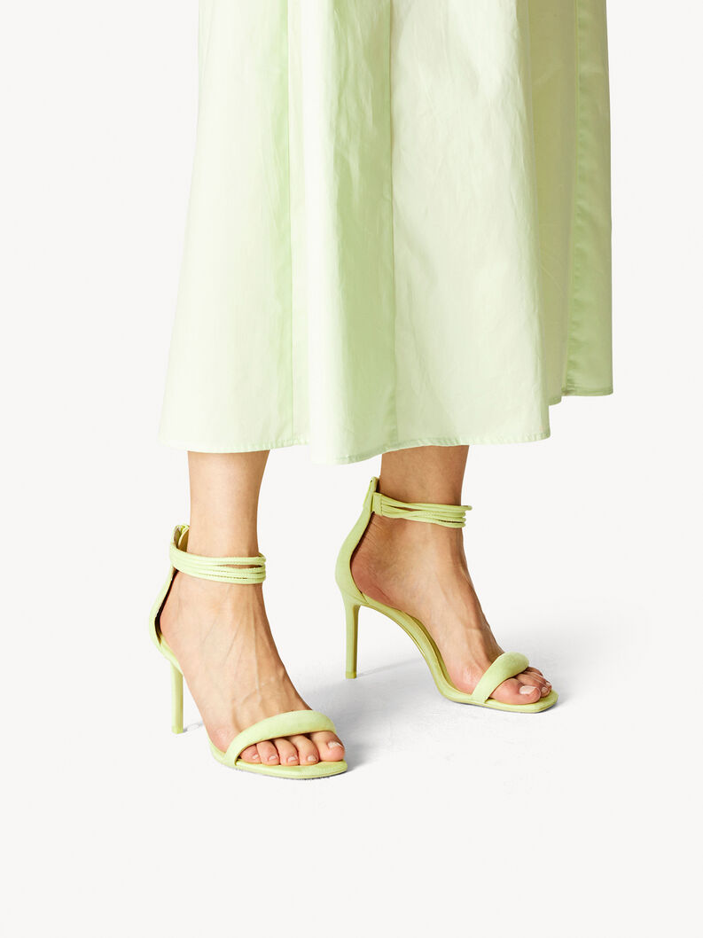 Heeled sandal - green, LIME, hi-res