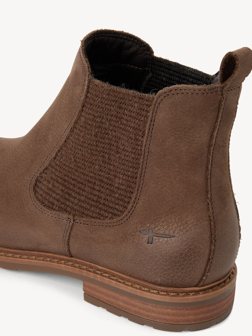 Leren Chelseaboot - beige, DUNE NUBUC, hi-res